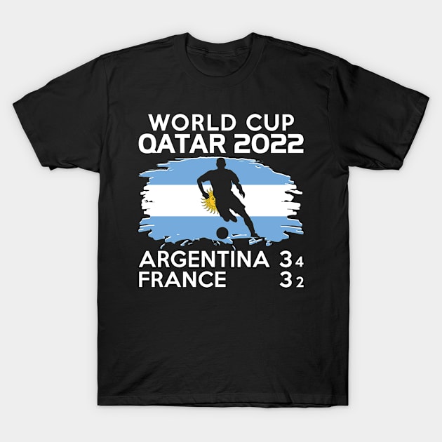 Qatar World Cup 2022 Winner Argentina T-Shirt by adik